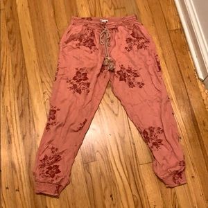 Billabong floral track pants